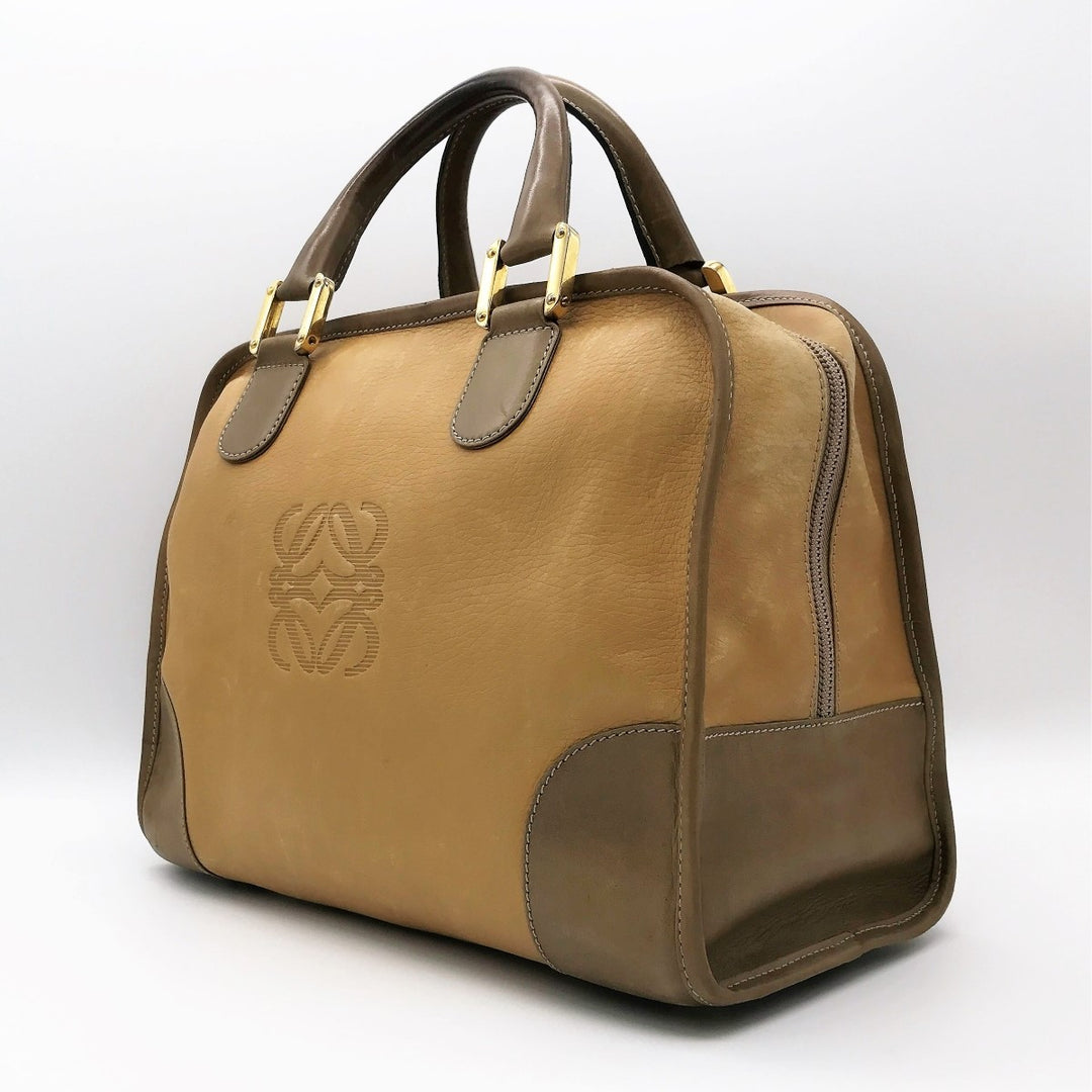 LOEWE ロエベ 
 ハンドバッグ 
レザー キャメル