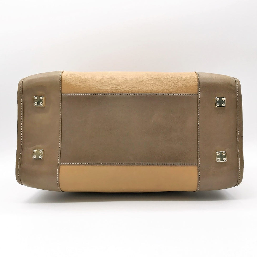 LOEWE ロエベ 
 ハンドバッグ 
レザー キャメル
