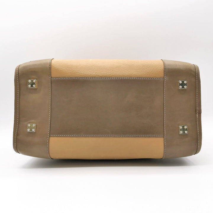 LOEWE ロエベ 
 ハンドバッグ 
レザー キャメル