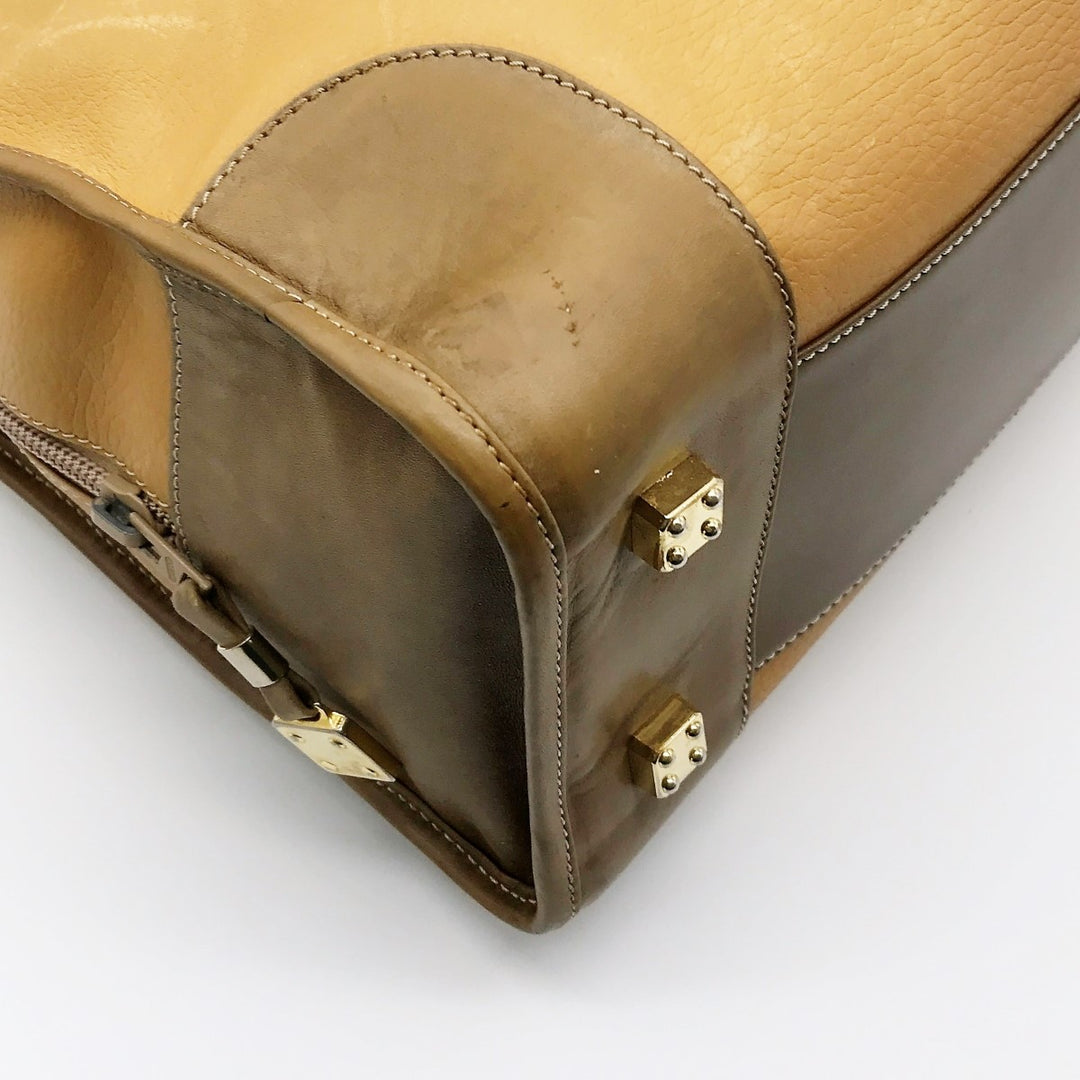 LOEWE ロエベ 
 ハンドバッグ 
レザー キャメル