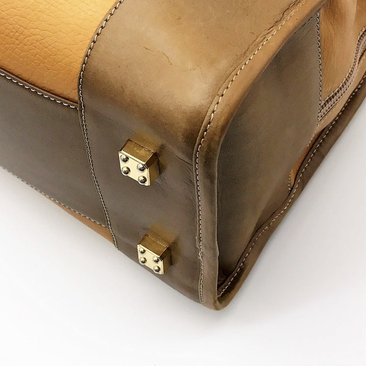 LOEWE ロエベ 
 ハンドバッグ 
レザー キャメル