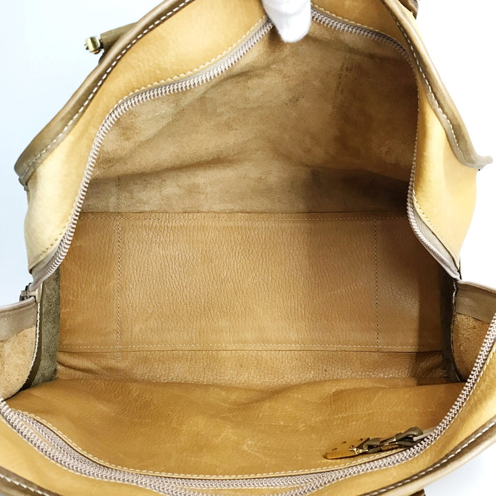 LOEWE ロエベ 
 ハンドバッグ 
レザー キャメル