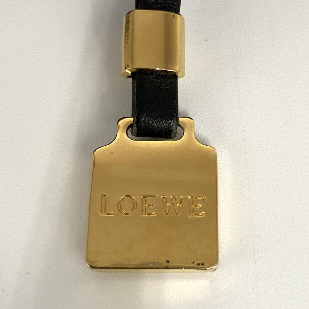 LOEWE ロエベ 
 クラッチバッグ 
レザー ブラック