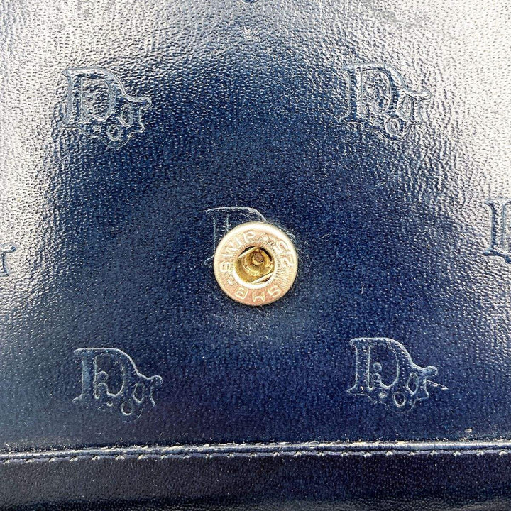 Dior ディオール 
 クラッチバッグ 
レザー ネイビー
