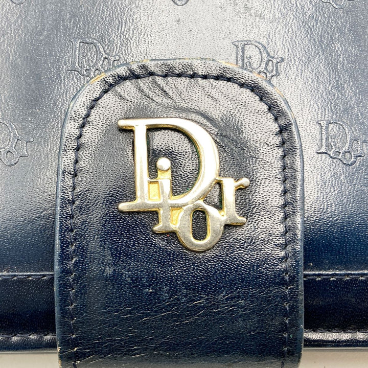Dior ディオール 
 クラッチバッグ 
レザー ネイビー