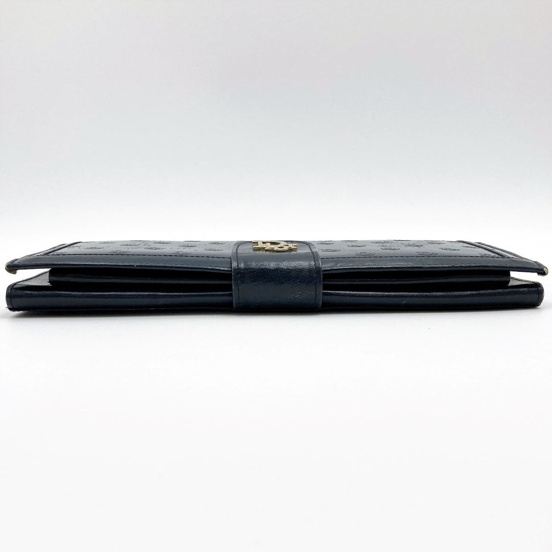 Dior ディオール 
 クラッチバッグ 
レザー ネイビー