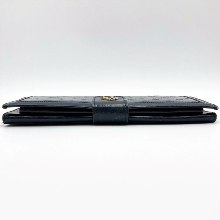 Dior ディオール 
 クラッチバッグ 
レザー ネイビー