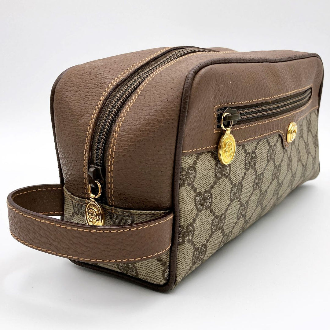 GUCCI グッチ 
 014・58・6087 クラッチバッグ 
GGスプリームキャンバス ブラウン