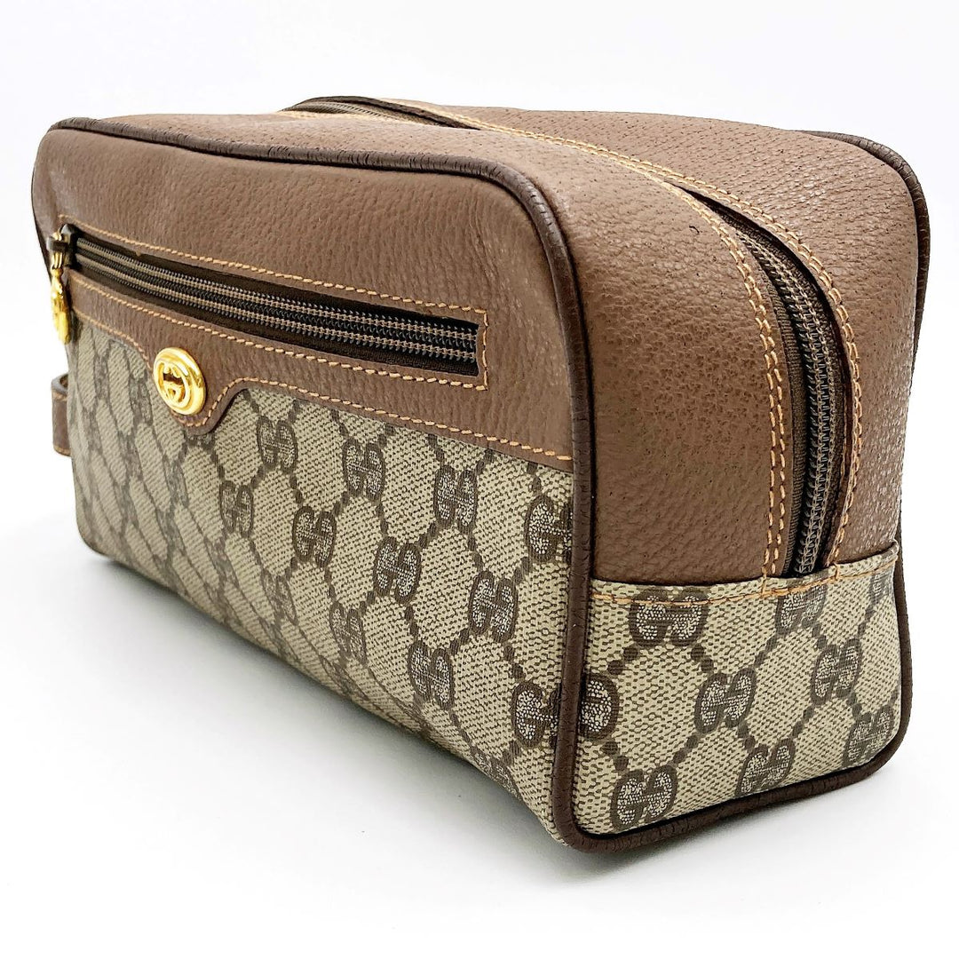 GUCCI グッチ 
 014・58・6087 クラッチバッグ 
GGスプリームキャンバス ブラウン