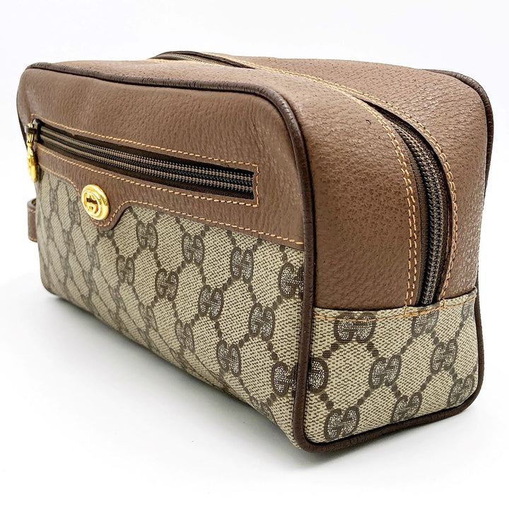 GUCCI グッチ 
 014・58・6087 クラッチバッグ 
GGスプリームキャンバス ブラウン