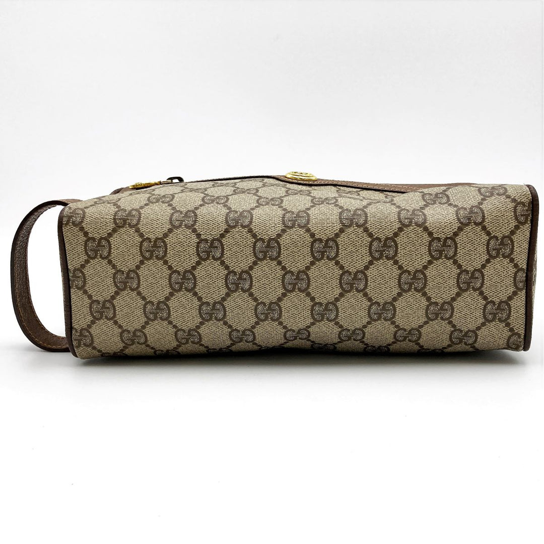 GUCCI グッチ 
 014・58・6087 クラッチバッグ 
GGスプリームキャンバス ブラウン
