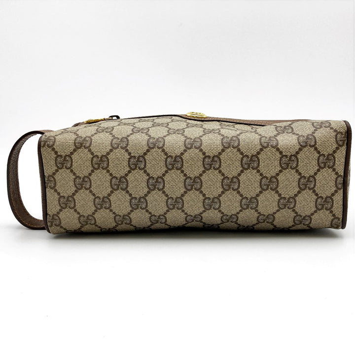 GUCCI グッチ 
 014・58・6087 クラッチバッグ 
GGスプリームキャンバス ブラウン