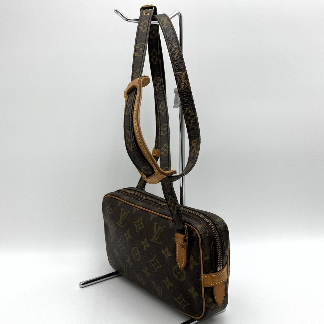 LOUIS VUITTON ルイ・ヴィトン 
 ポシェット・マルリーバンドリエール M51828 ショルダーバッグ 
PVC ブラウン