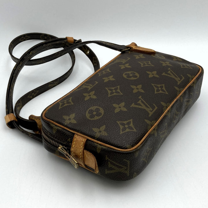 LOUIS VUITTON ルイ・ヴィトン 
 ポシェット・マルリーバンドリエール M51828 ショルダーバッグ 
PVC ブラウン