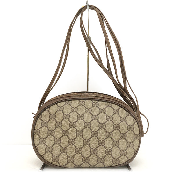 GUCCI グッチ 
 ショルダーバッグ 
PVCコーティングキャンバス/レザー  ベージュ系 中古