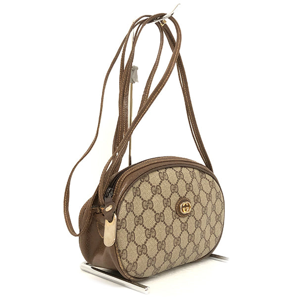 GUCCI グッチ 
 ショルダーバッグ 
PVCコーティングキャンバス/レザー  ベージュ系 中古