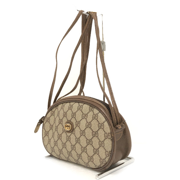 GUCCI グッチ 
 ショルダーバッグ 
PVCコーティングキャンバス/レザー  ベージュ系 中古