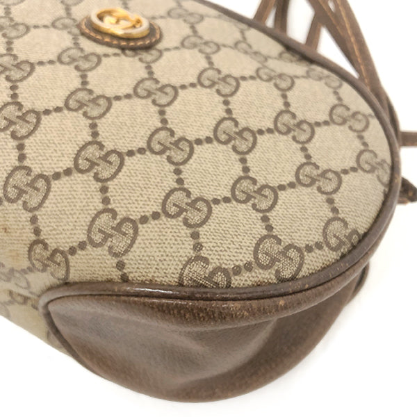 GUCCI グッチ 
 ショルダーバッグ 
PVCコーティングキャンバス/レザー  ベージュ系 中古