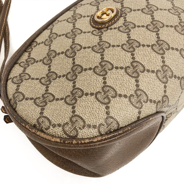 GUCCI グッチ 
 ショルダーバッグ 
PVCコーティングキャンバス/レザー  ベージュ系 中古