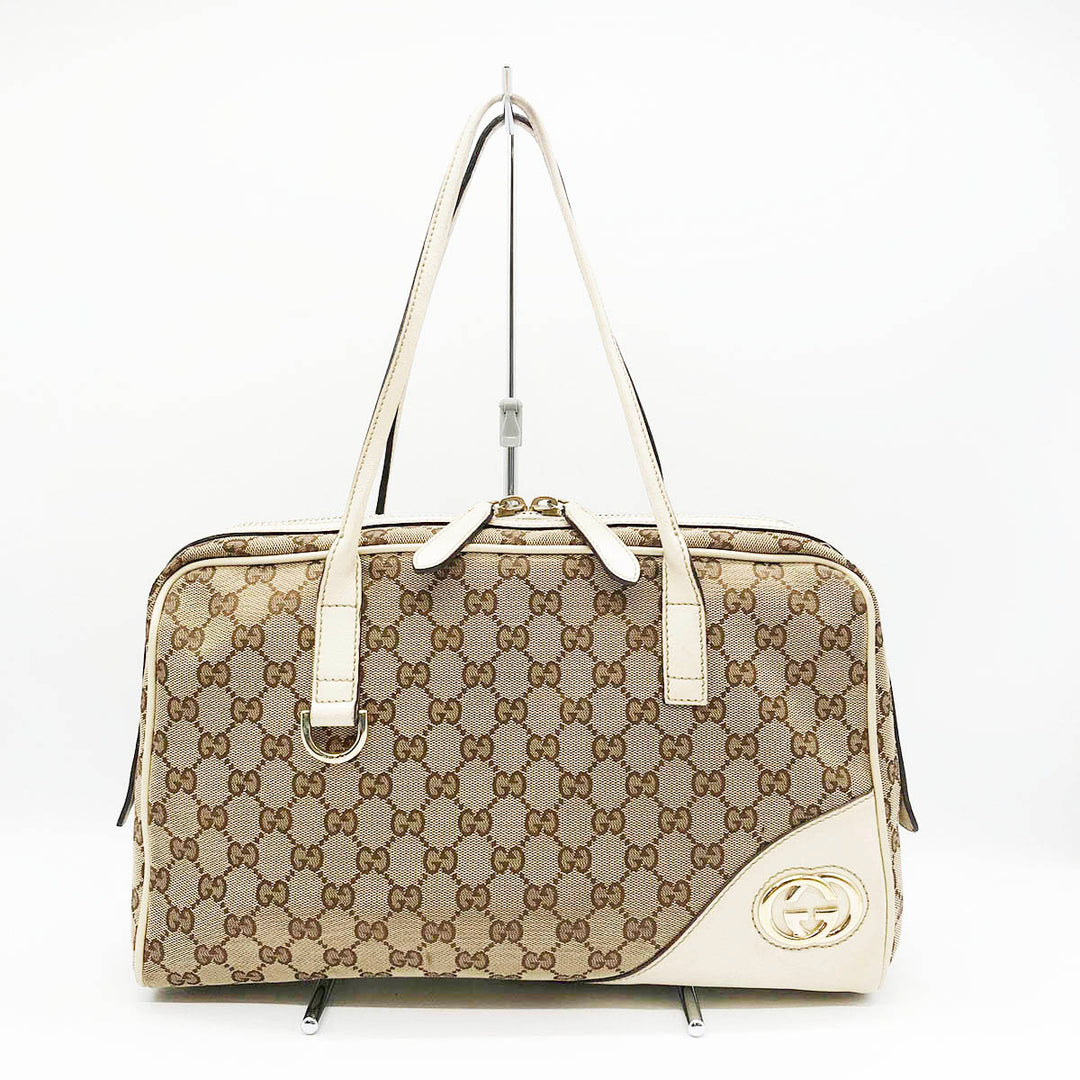 GUCCI グッチ 
 ニューブリット 169971 ショルダーバッグ 
GGキャンバス ベージュ