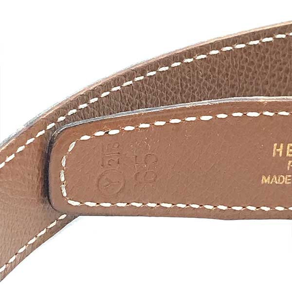 HERMES エルメス 
 リヴァルドゥブルトゥール ベルト 
レザー ブラック