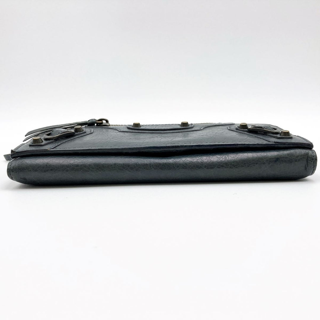BALENCIAGA バレンシアガ 
 クラシックコンチネンタル 253038 長財布 
レザー グリーン