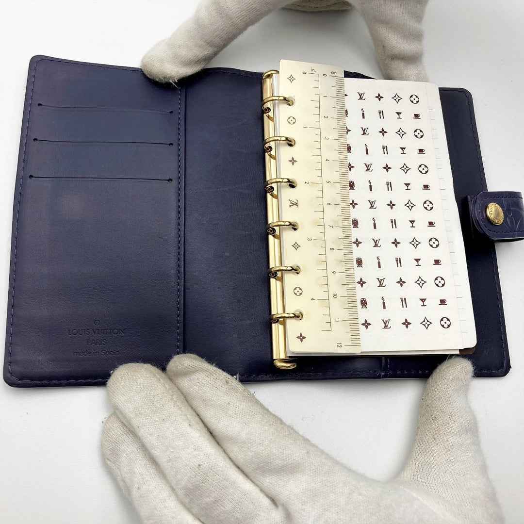 LOUIS VUITTON ルイ・ヴィトン 
 アジェンダPM 手帳カバー 
PVC パープル