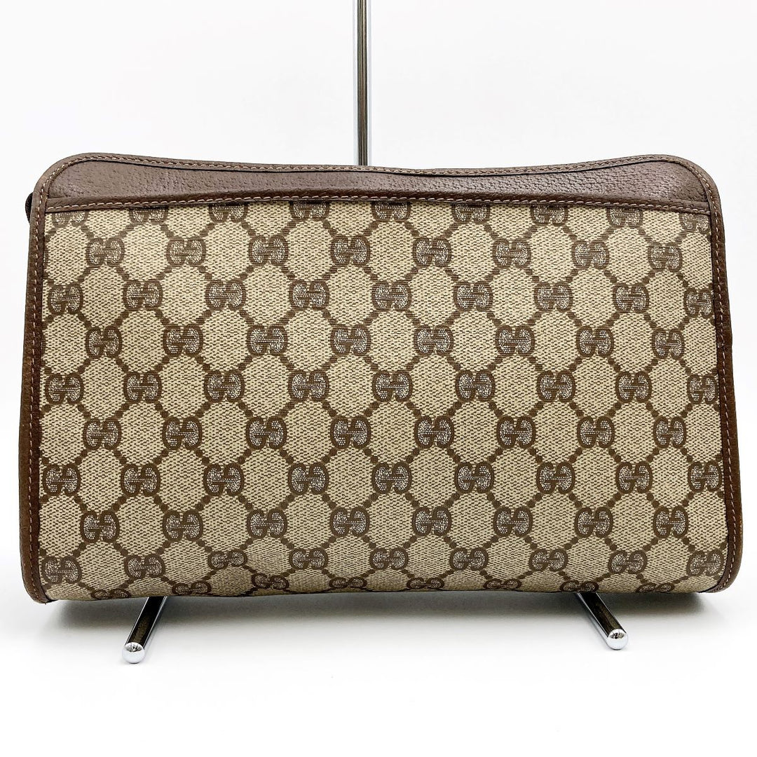 GUCCI グッチ 
 97・01・037 クラッチバッグ 
GGスプリームキャンバス ブラウン
