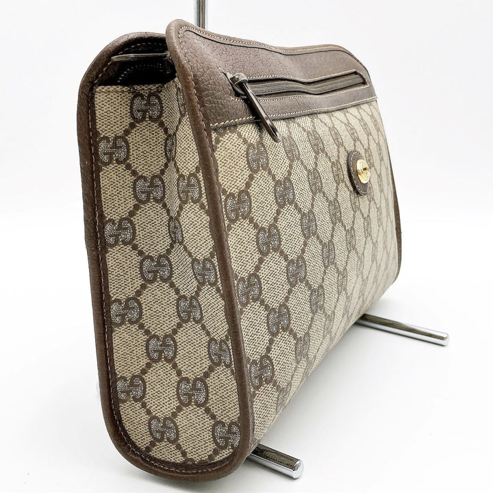 GUCCI グッチ 
 97・01・037 クラッチバッグ 
GGスプリームキャンバス ブラウン