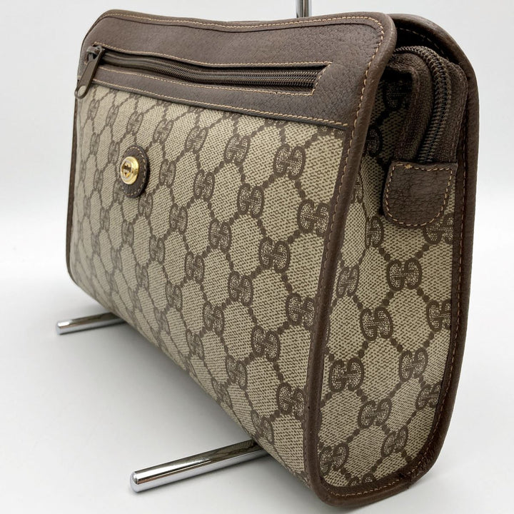 GUCCI グッチ 
 97・01・037 クラッチバッグ 
GGスプリームキャンバス ブラウン