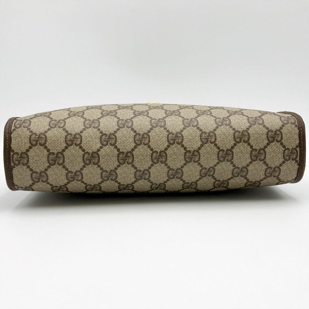 GUCCI グッチ 
 97・01・037 クラッチバッグ 
GGスプリームキャンバス ブラウン