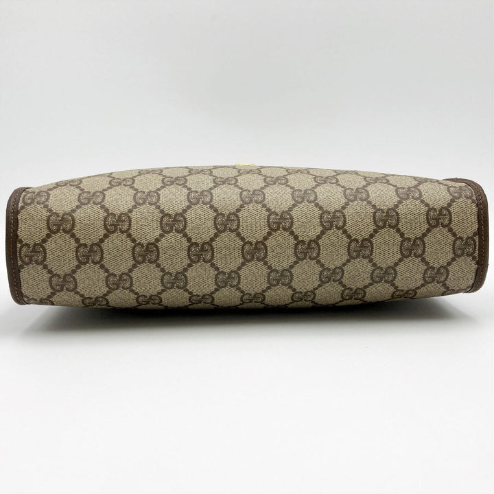 GUCCI グッチ 
 97・01・037 クラッチバッグ 
GGスプリームキャンバス ブラウン