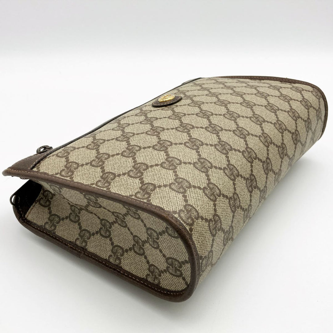 GUCCI グッチ 
 97・01・037 クラッチバッグ 
GGスプリームキャンバス ブラウン