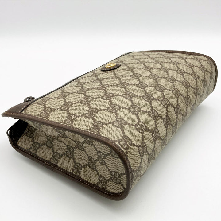 GUCCI グッチ 
 97・01・037 クラッチバッグ 
GGスプリームキャンバス ブラウン