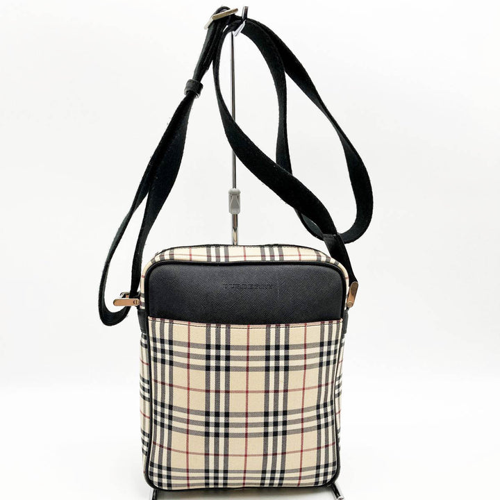 BURBERRY バーバリー 
 ショルダーバッグ 
キャンバス ベージュ