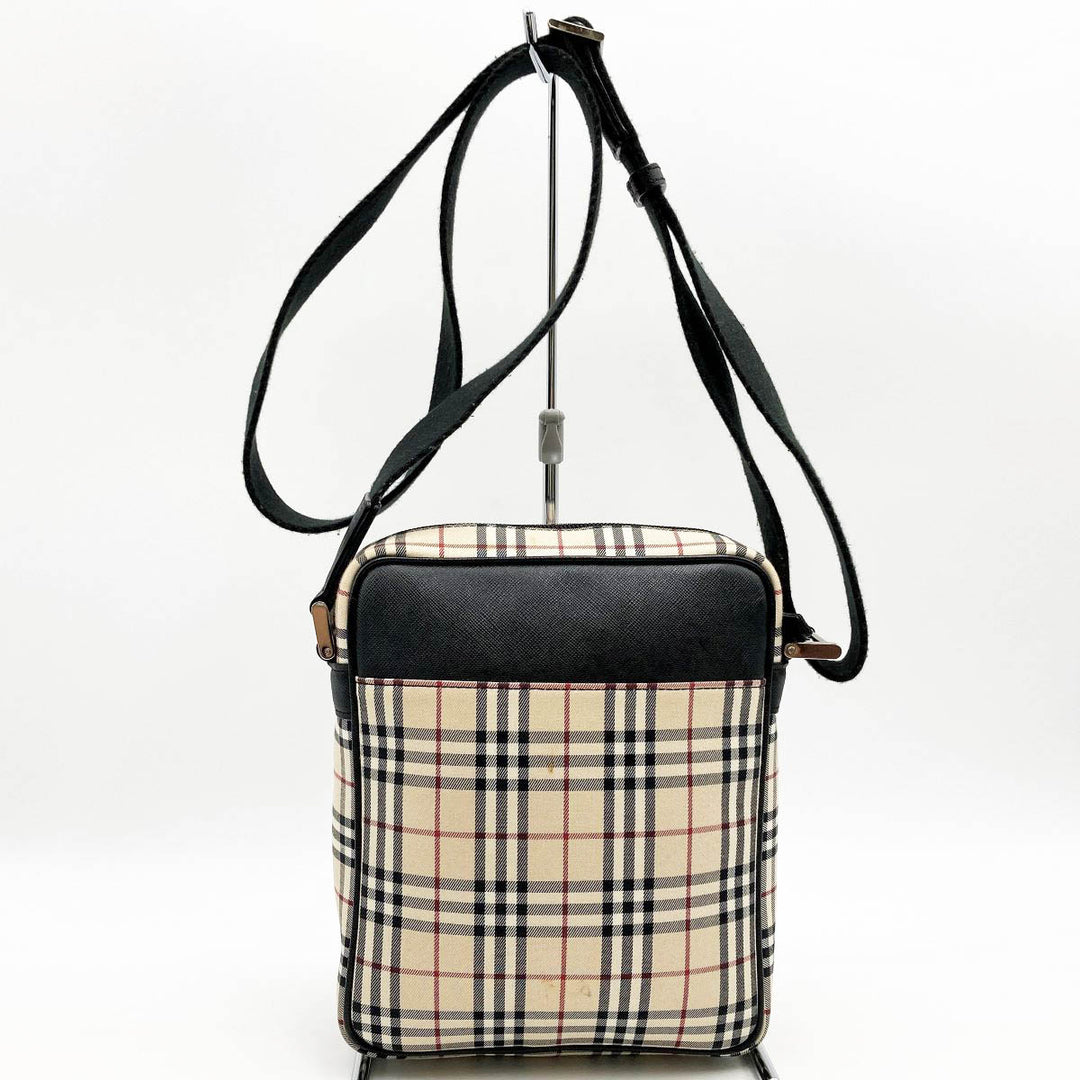 BURBERRY バーバリー 
 ショルダーバッグ 
キャンバス ベージュ