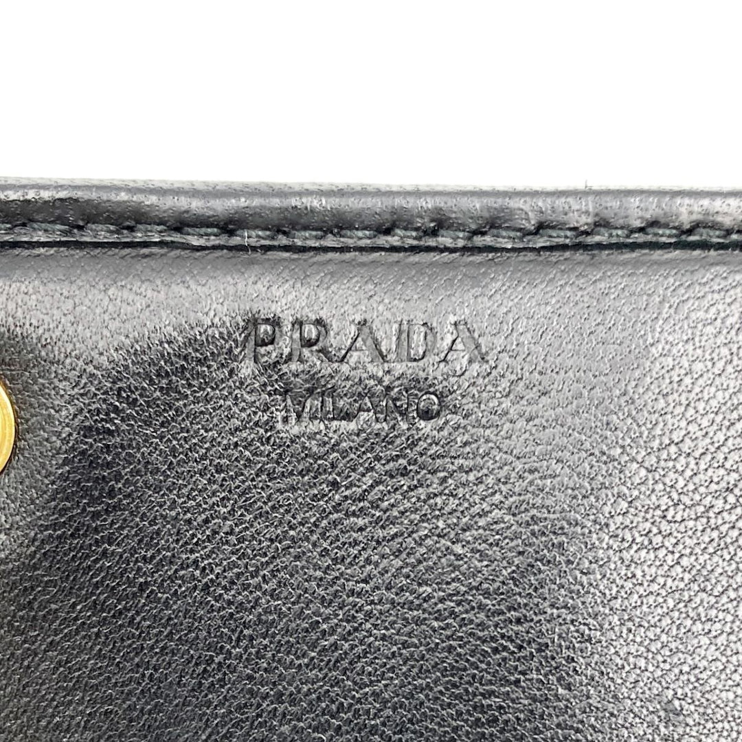 PRADA プラダ 
 長財布 
レザー ブラック