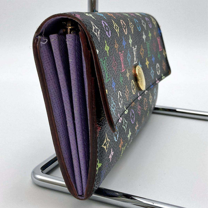 LOUIS VUITTON ルイ・ヴィトン 
 ポルトフォイユ・サラ ヴィオレ M60273 長財布 
PVC ブラック