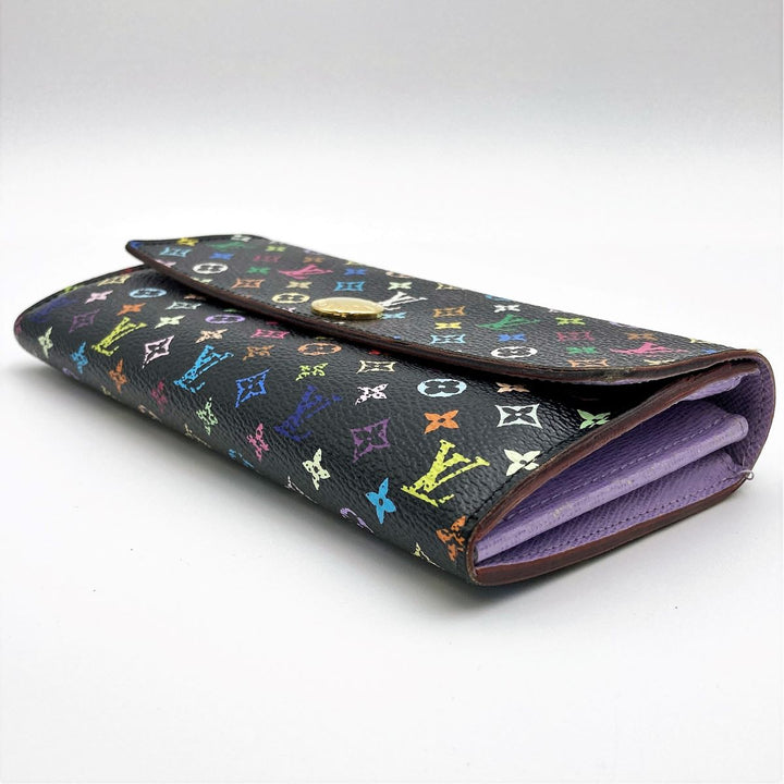 LOUIS VUITTON ルイ・ヴィトン 
 ポルトフォイユ・サラ ヴィオレ M60273 長財布 
PVC ブラック
