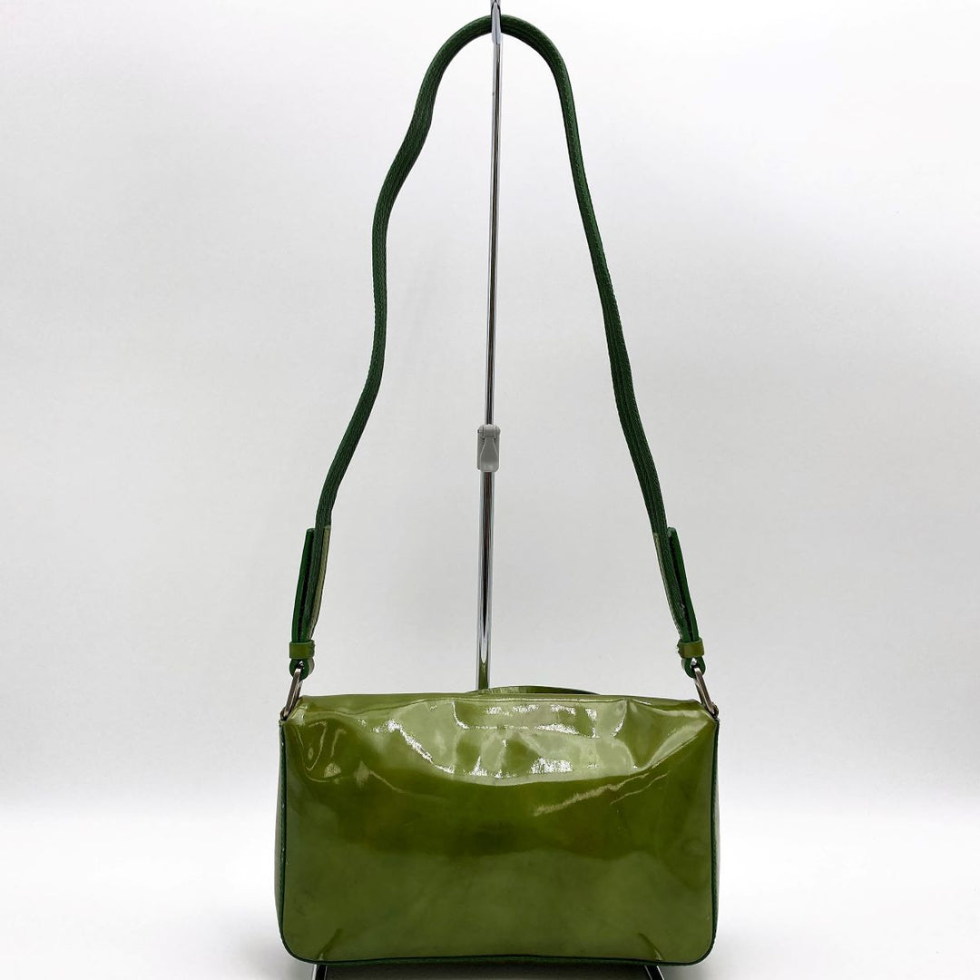 PRADA プラダ 
 ショルダーバッグ 
PVC グリーン
