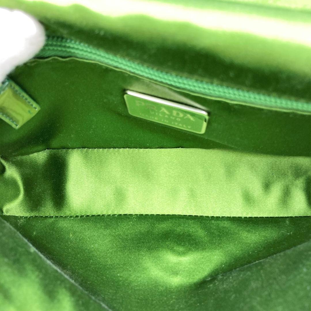PRADA プラダ 
 ショルダーバッグ 
PVC グリーン