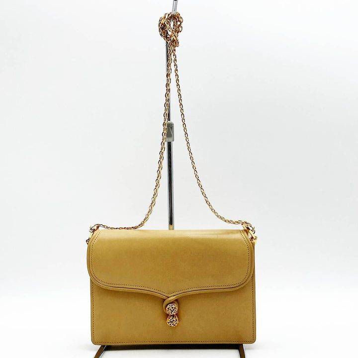 GUCCI グッチ 
 ショルダーバッグ 
レザー ベージュ
