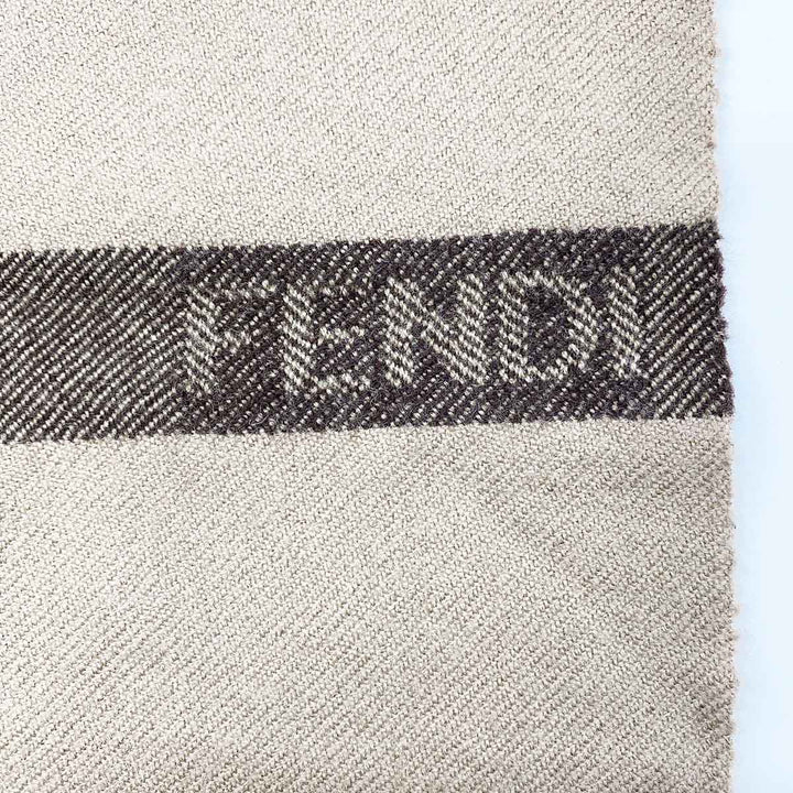 FENDI フェンディ 
 マフラー 
ウール ブラウン