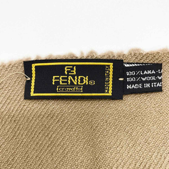 FENDI フェンディ 
 マフラー 
ウール ブラウン