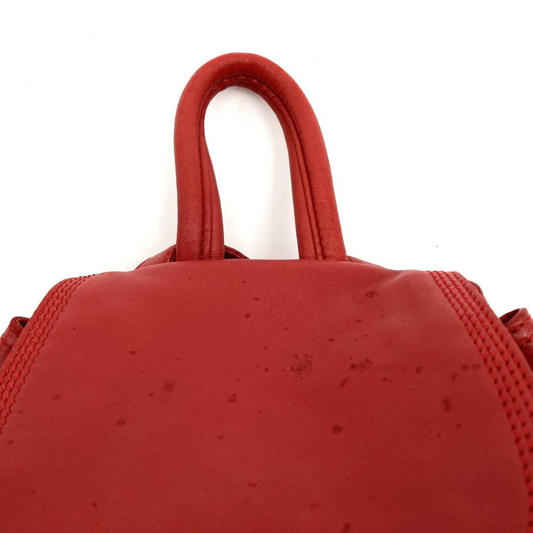 LOEWE ロエベ 
 リュック・デイパック 
レザー レッド