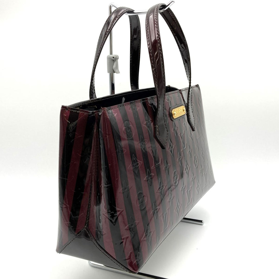 LOUIS VUITTON ルイ・ヴィトン 
 ウィルシャーPM M91701  トートバッグ 
エナメル ワインレッド