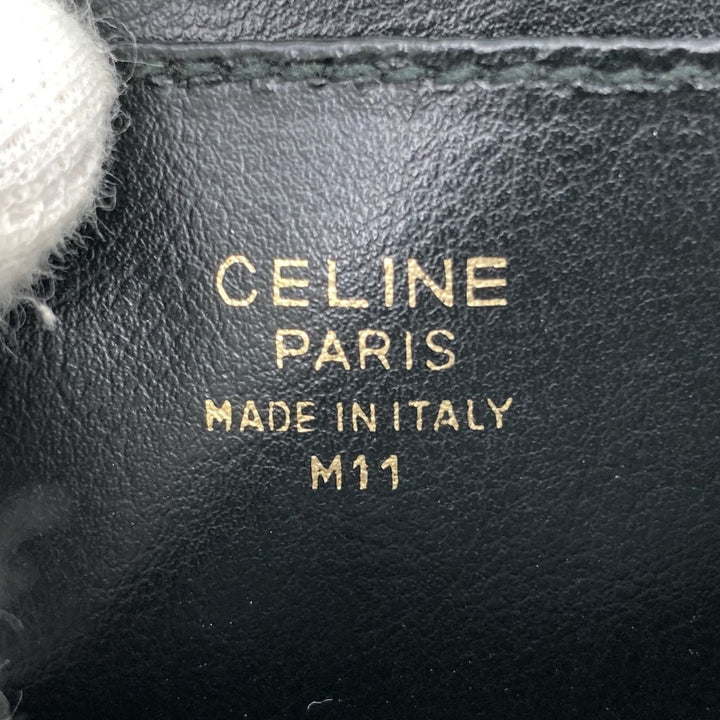 CELINE セリーヌ 
 M11 ショルダーバッグ 
レザー グリーン