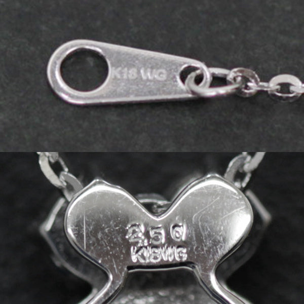 新品仕上げ済 K18WG 
ネックレス
 ブラックダイヤモンド 2.5ct 3.2g 中古