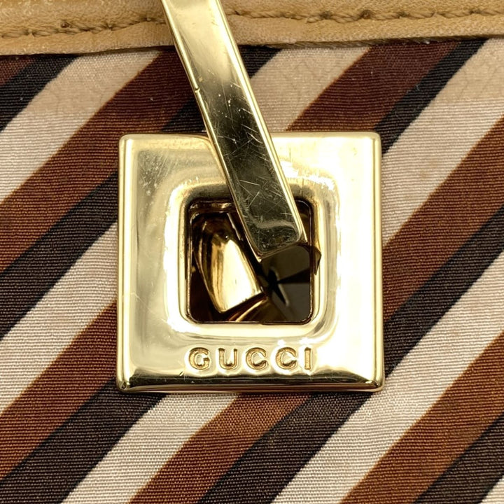 GUCCI グッチ 
 002 9098 トートバッグ 
ナイロン ブラウン