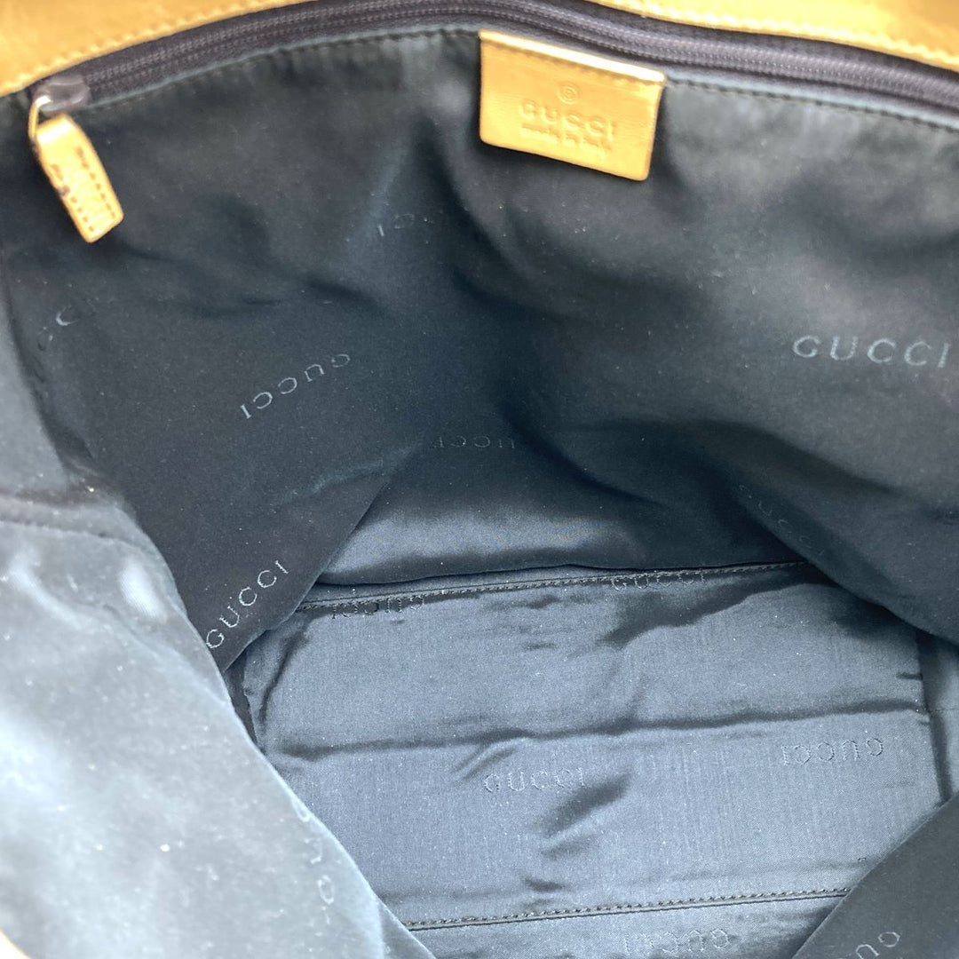 GUCCI グッチ 
 002 9098 トートバッグ 
ナイロン ブラウン